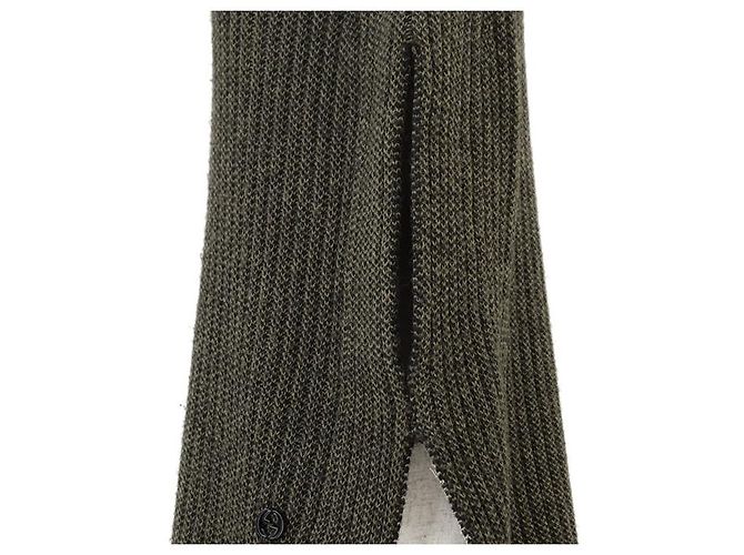 Poncho de punto de lana de alpaca Gucci Verde - vista 5