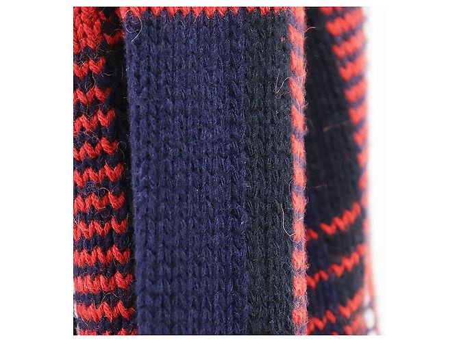 Cardigã Gucci em lã e alpaca Vermelho Amarelo Azul marinho - vista 7