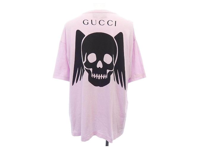 T-shirt in cotone Gucci rosa - vista 2