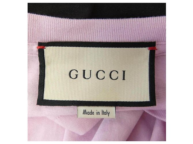 T-shirt in cotone Gucci rosa - vista 4