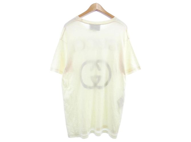 T-shirt in cotone Gucci Giallo - vista 2