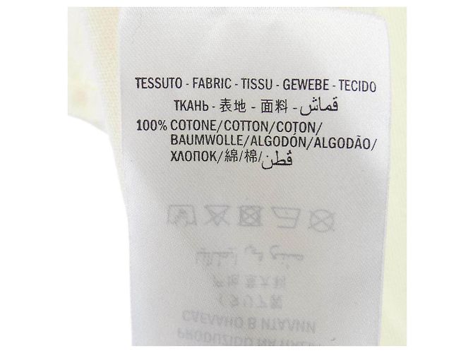 T-shirt in cotone Gucci Giallo - vista 3