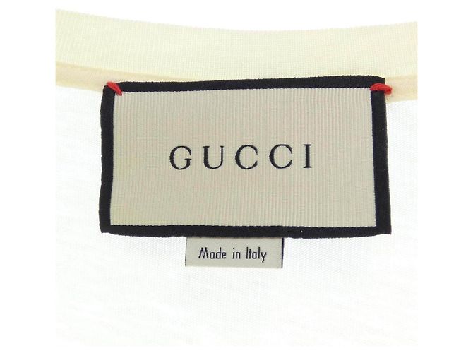 T-shirt in cotone Gucci Giallo - vista 4