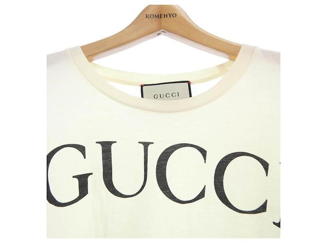 T-shirt in cotone Gucci Giallo - vista 5