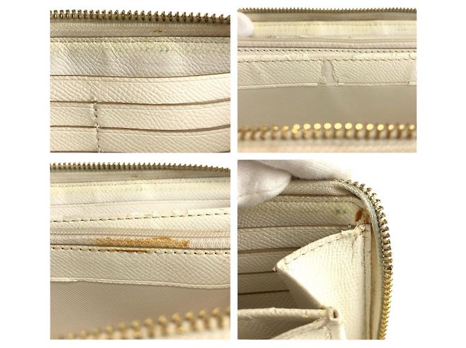Cartera larga COACH Signature de PVC y cuero Beige Crudo - vista 7