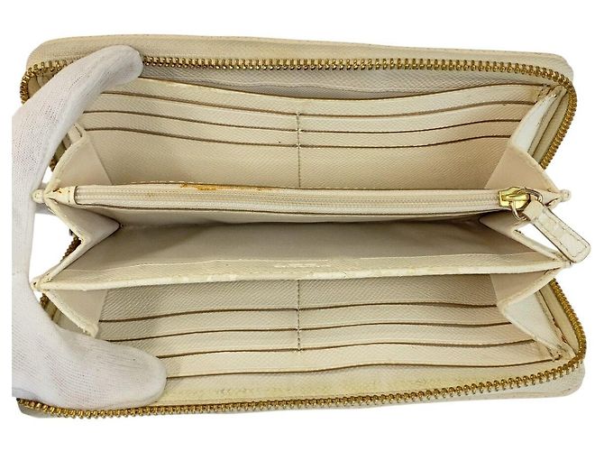 Cartera larga COACH Signature de PVC y cuero Beige Crudo - vista 9