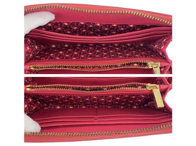 Cartera larga de piel Tory Burch Rosa - vista 8