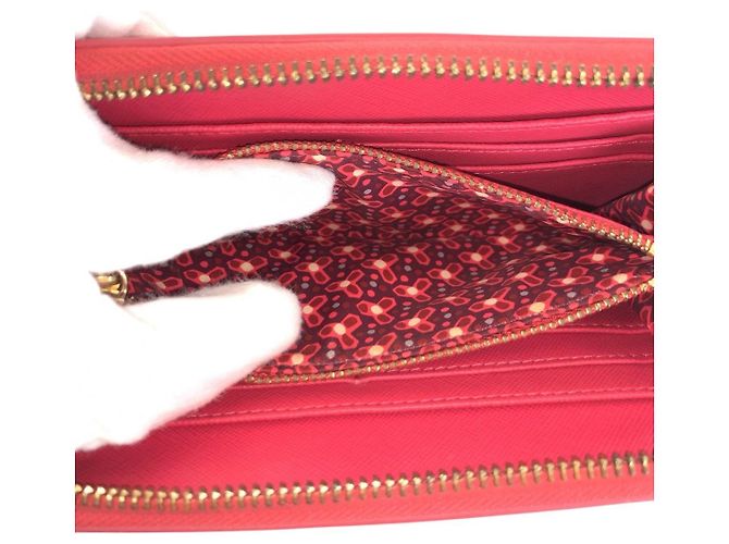 Cartera larga de piel Tory Burch Rosa - vista 9