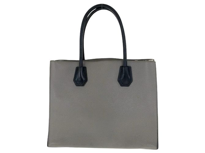 Michael Kors Leder-Tote-Bag Braun Schwarz Weiß - Ansicht 2