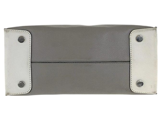Michael Kors Leder-Tote-Bag Braun Schwarz Weiß - Ansicht 9