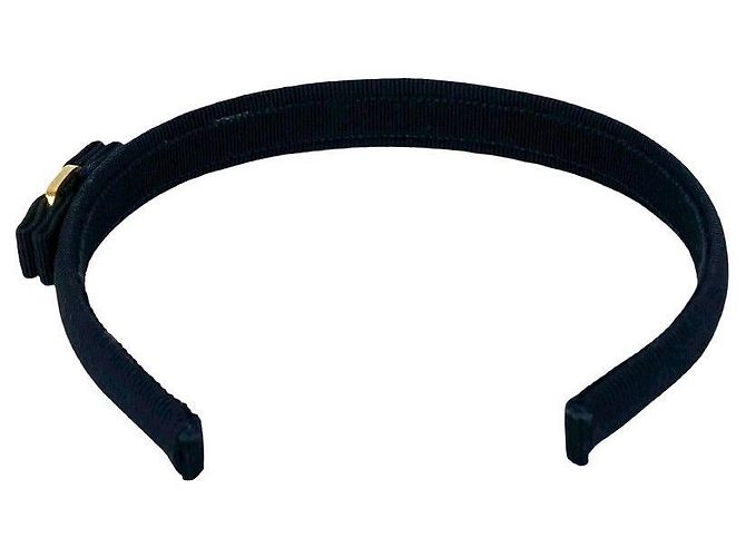 Salvatore Ferragamo Vara Canvas Headband Blue - view 4