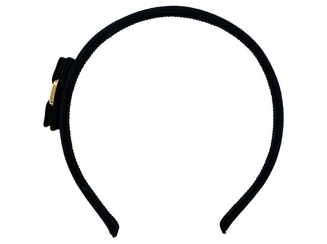 Salvatore Ferragamo Vara Canvas Headband Blue - view 5