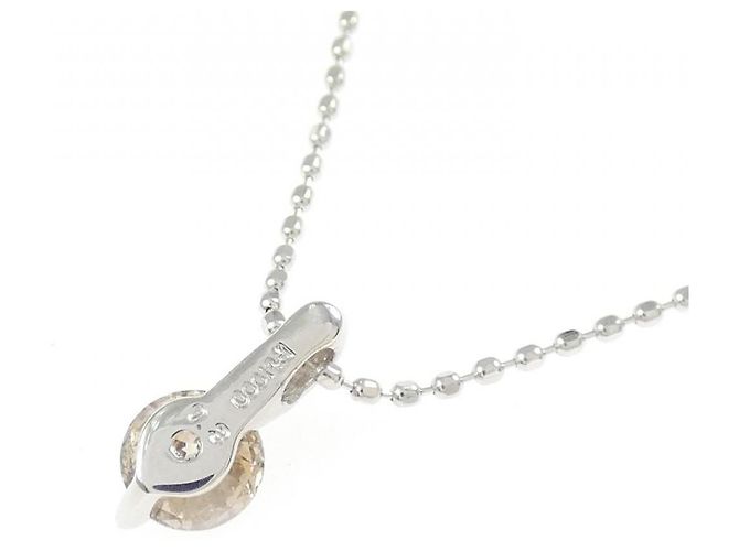 Autre Marque Collana PT1000 K18WG Diamante Argento - vista 4