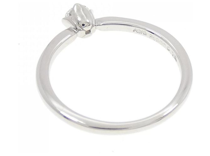 Autre Marque Anello AHKAH Muguet Pt900 Diamante Argento - vista 3