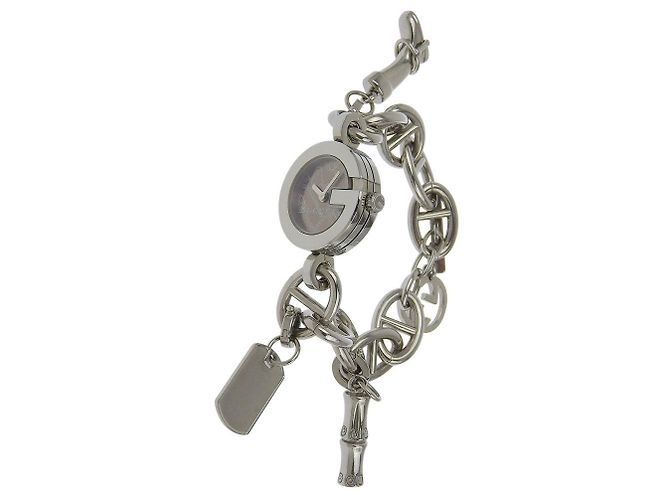 Reloj Gucci G Charm de acero inoxidable Castaño - vista 2