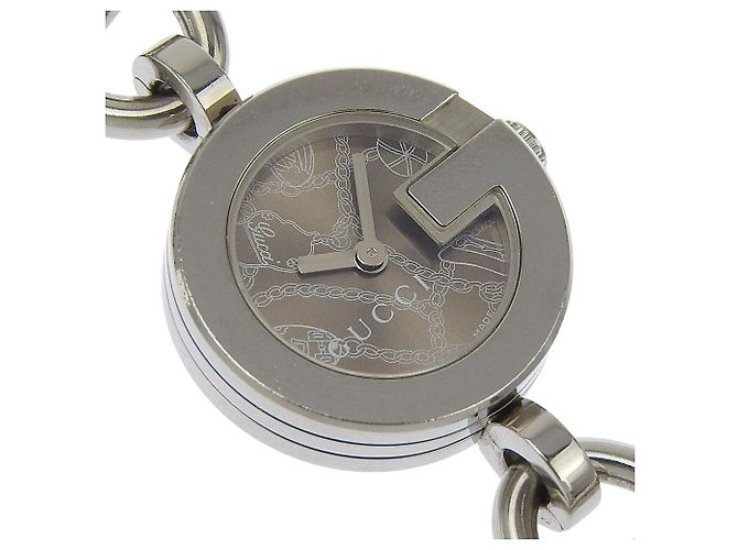 Reloj Gucci G Charm de acero inoxidable Castaño - vista 3