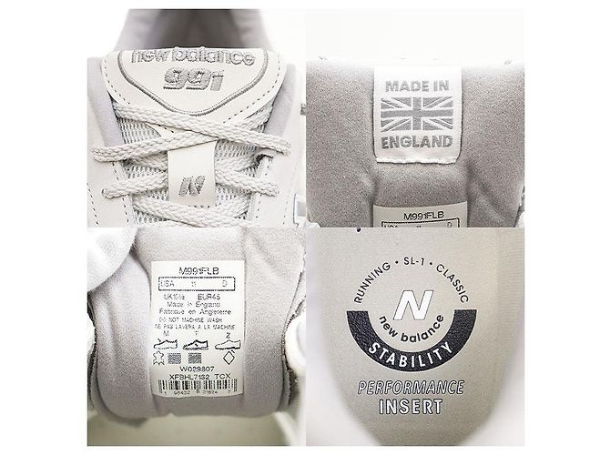 Autre Marque New Balance M991FLB Fabric Sneaker Braun Grau - Ansicht 10