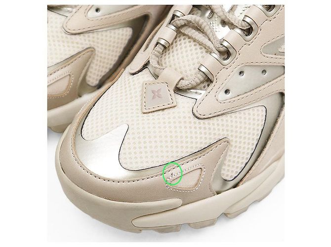 Baskets Louis Vuitton Runner Tatic Marron Rose Beige - vue 8
