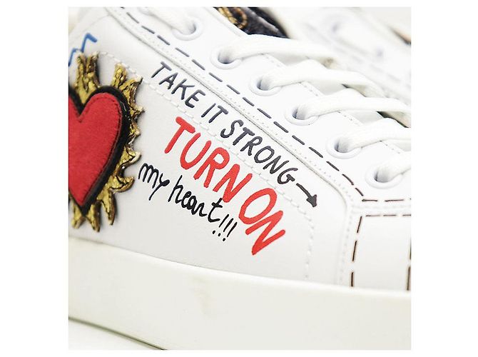 Dolce & Gabbana Sneakers in pelle Dolce&Gabbana Bianco - vista 16