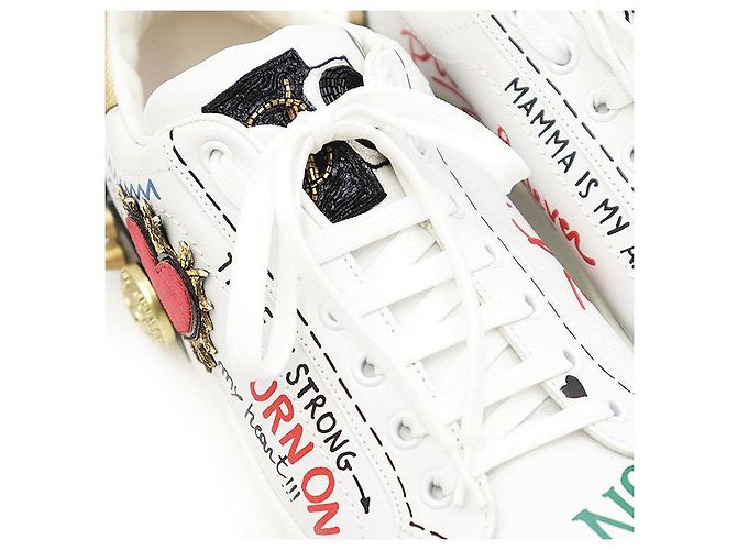 Dolce & Gabbana Sneakers in pelle Dolce&Gabbana Bianco - vista 18