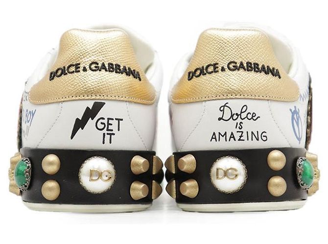 Dolce & Gabbana Sneakers in pelle Dolce&Gabbana Bianco - vista 6