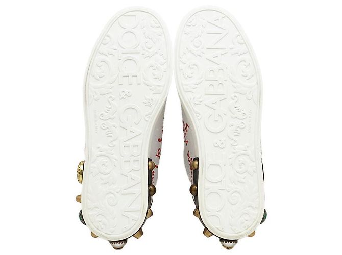 Dolce & Gabbana Sneakers in pelle Dolce&Gabbana Bianco - vista 9