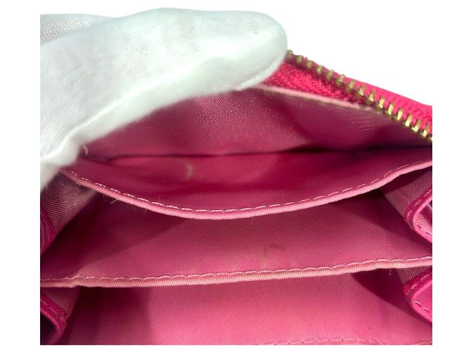 Tory Burch Robinson Leather Coin Card Case Rosa - vista 7