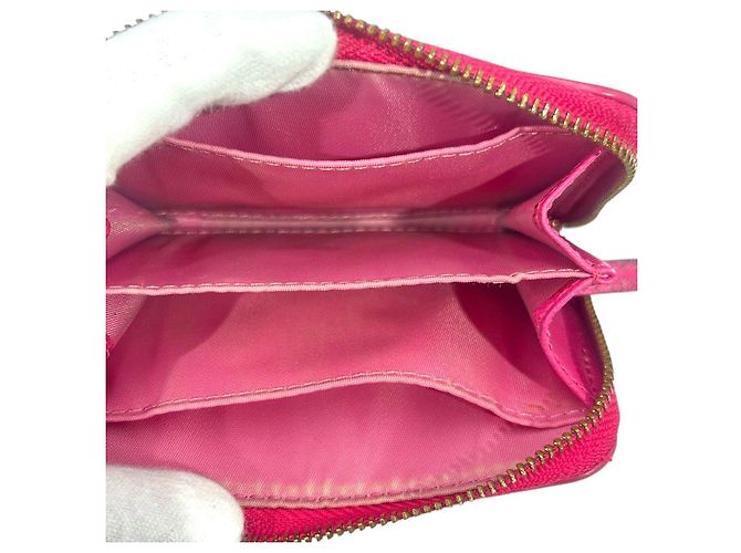 Tory Burch Robinson Leather Coin Card Case Rosa - vista 8