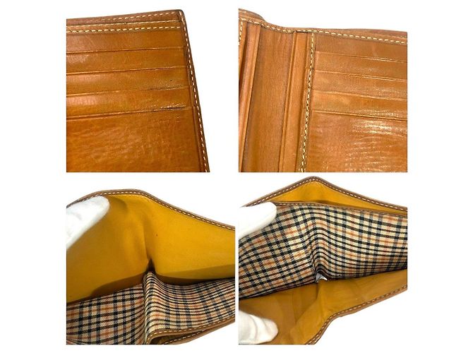 Autre Marque DAKS Leather Bifold Wallet Brown - view 6