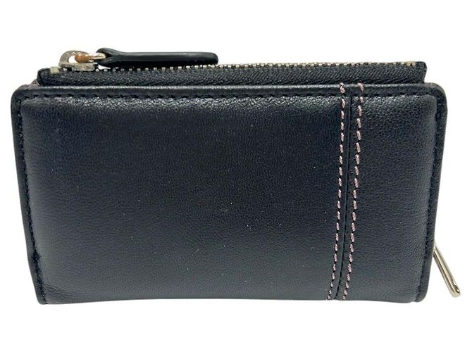 Autre Marque Crocodile Leather Coin Key Case Black - view 2
