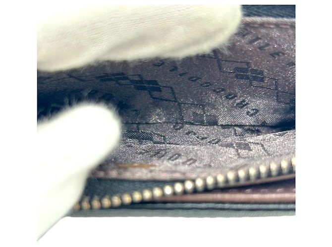 Autre Marque Crocodile Leather Coin Key Case Black - view 8