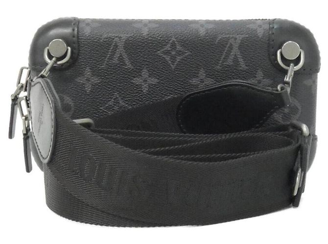 Louis Vuitton Monogram Eclipse Horizon Clutch Schultertasche Schwarz - Ansicht 2