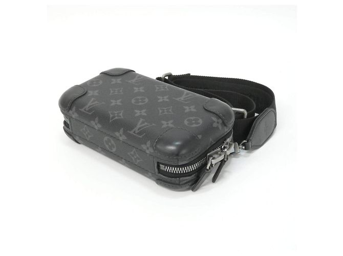 Louis Vuitton Monogram Eclipse Horizon Clutch Schultertasche Schwarz - Ansicht 3