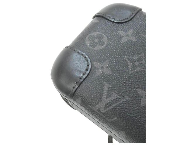 Louis Vuitton Monogram Eclipse Horizon Clutch Schultertasche Schwarz - Ansicht 4