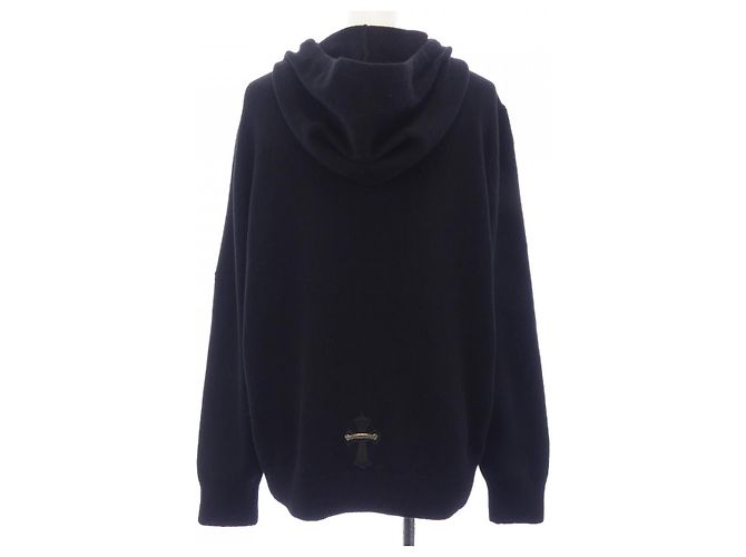 Chrome Hearts WAITING ROOM Cashmere Hoodie Schwarz - Ansicht 2