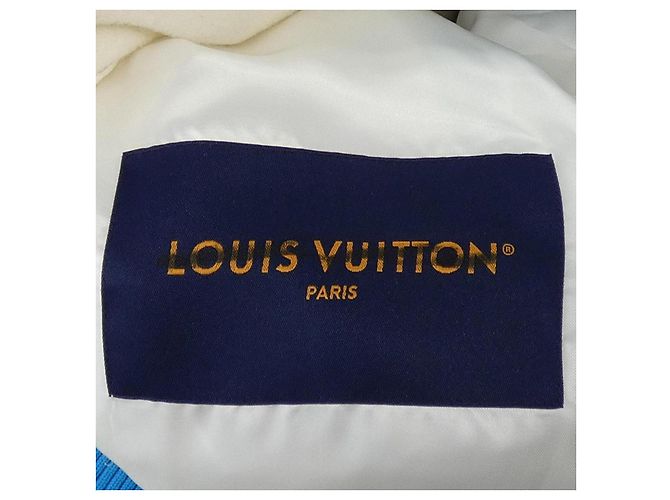 Blouson Varsity Rainbow Playground Louis Vuitton Blanc Bleu Vert - vue 5