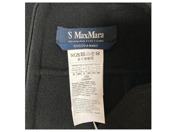 S Max Mara Wollrock Schwarz - Ansicht 3