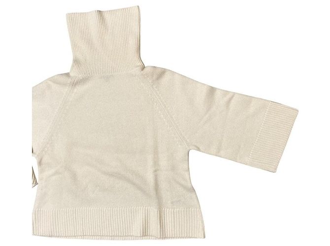 Theory AIRY WOOL CASH Rollkragenpullover Weiß - Ansicht 3