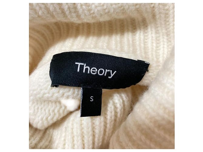 Theory AIRY WOOL CASH Rollkragenpullover Weiß - Ansicht 4