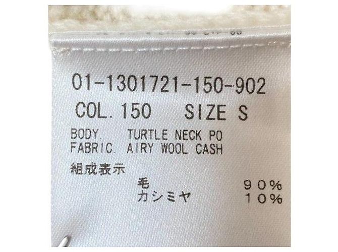 Theory AIRY WOOL CASH Rollkragenpullover Weiß - Ansicht 5