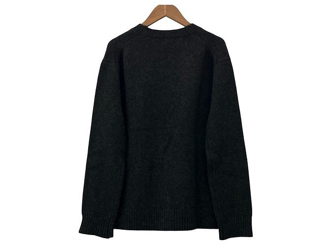 Autre Marque Impresionante jersey de punto de lana Lure Castaño Gris antracita - vista 2