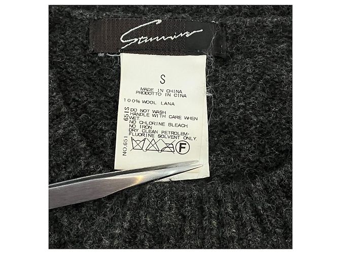 Autre Marque Impresionante jersey de punto de lana Lure Castaño Gris antracita - vista 3