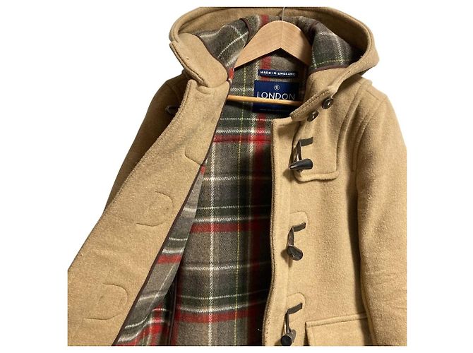 Autre Marque Abrigo largo de lana London Tradition Beige Camello - vista 3