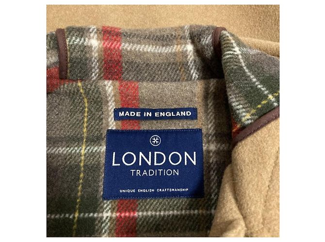 Autre Marque Abrigo largo de lana London Tradition Beige Camello - vista 5