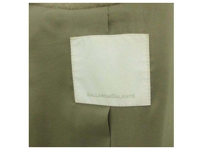 Autre Marque Abrigo Chester de mohair shaggy GALLARDAGALANTE Verde Caqui - vista 7