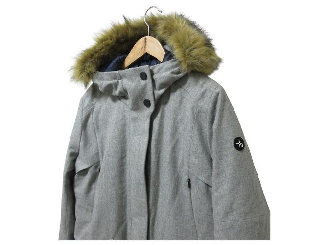 Autre Marque Abrigo de lana y plumón GEOX NORD PLUS Castaño - vista 3