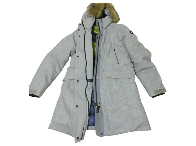 Autre Marque Abrigo de lana y plumón GEOX NORD PLUS Castaño - vista 6