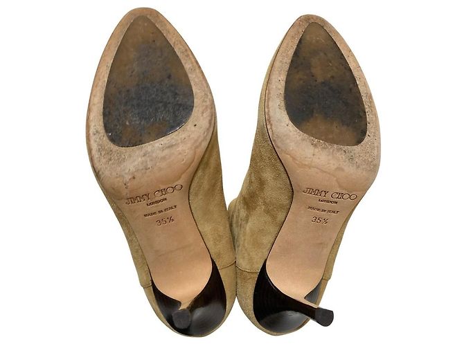 Botines de gamuza Jimmy Choo Castaño Camello - vista 5