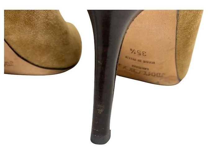 Botines de gamuza Jimmy Choo Castaño Camello - vista 9
