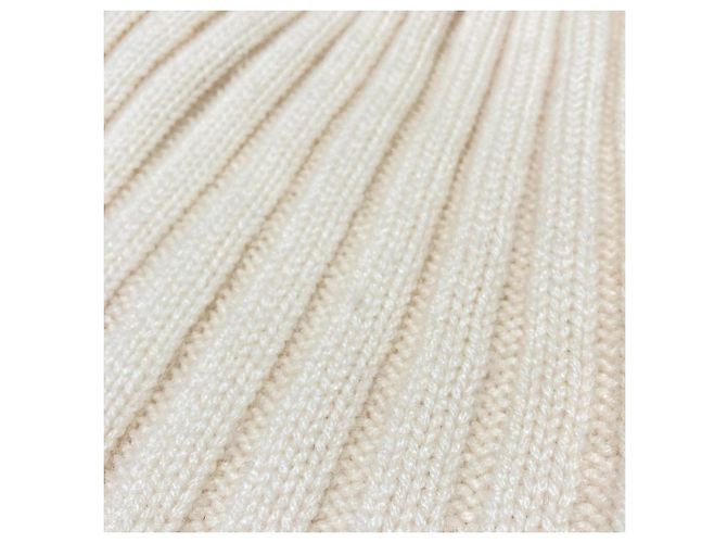 Autre Marque Gorro de malha de cashmere e pele de raposa FOXEY Branco Fora de branco - vista 8